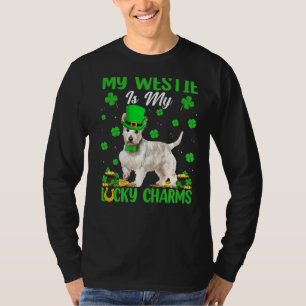 My Westie Is My Lucky Charms Westie Dog St Patrick T-Shirt