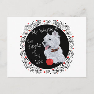 My Westie is the Apple of My Eye Postcard