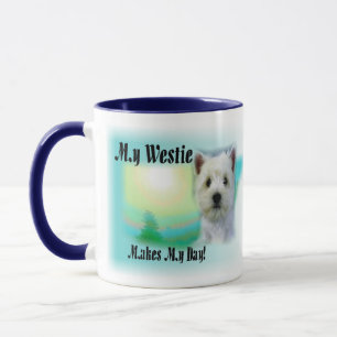 My Westie Makes My Day Mug