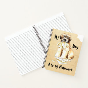 My Wheaten Ate My Homework Notebook