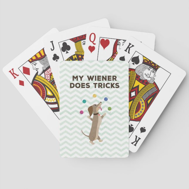 My Wiener Does Tricks Playing Cards (Back)