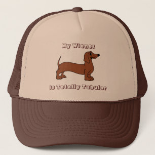 My Wiener is Totally Tubular Retro Trucker Hat
