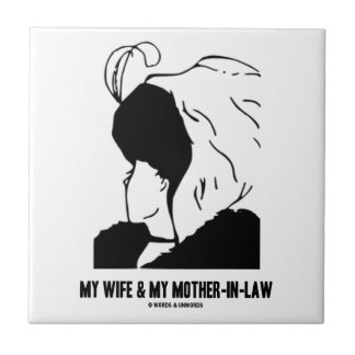 My Wife and My Mother-In-Law (Optical Illusion) Tile