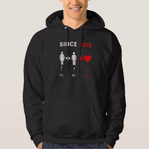 My Wife Couple Or Married Since 2015 I Love My Gf Hoodie