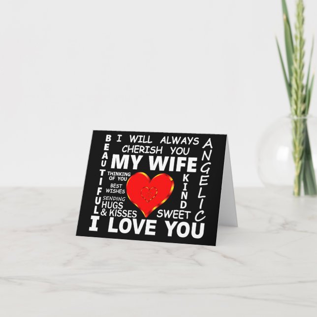 My Wife I Love You Card (Front)
