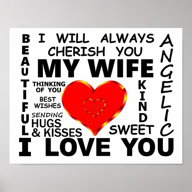 My Wife I Love You Poster (Front)