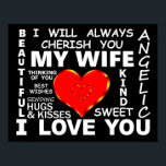 My Wife I Love You Poster<br><div class="desc">My Wife I Love You</div>