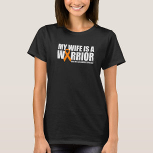 My Wife Is A Warrior Multiple Sclerosis Survivor M T-Shirt