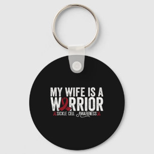 My Wife Is A Warrior Sca Sickle Cell Disease Aware Key Ring