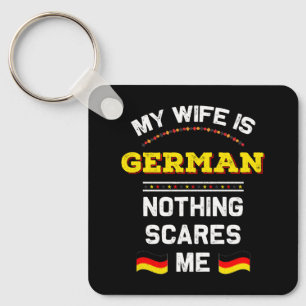 My Wife is German Alemania Republic Germany Roots Key Ring