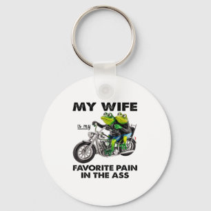 My Wife Is My Favorite Pain In The Frog Key Ring