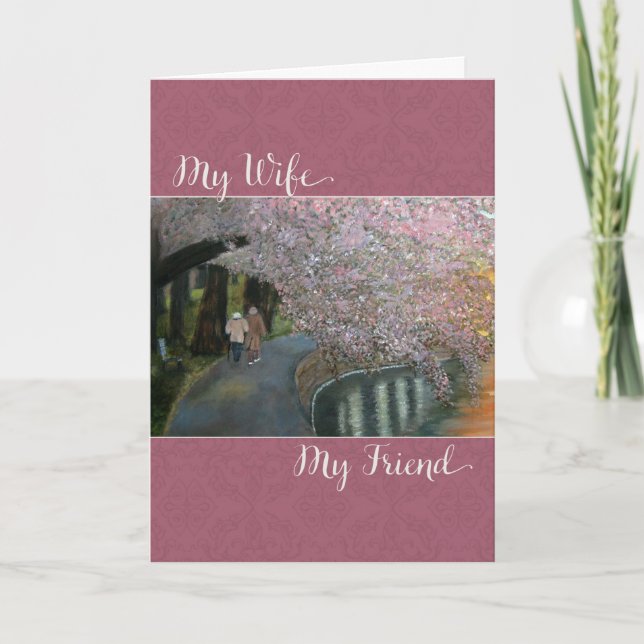 My Wife My Friend - Valentine's Day Holiday Card (Front)