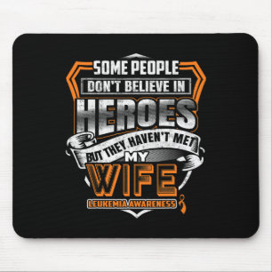 My Wife's Fight is My Fight Leukaemia Awareness 2 Mouse Mat