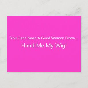 MY WIG Postcard by April McCallum