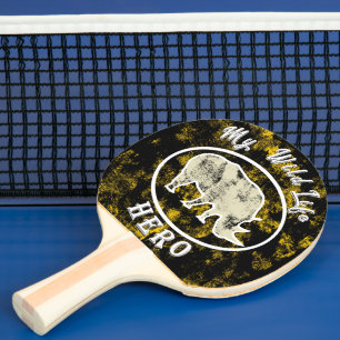 My wildlife hero ping pong paddle