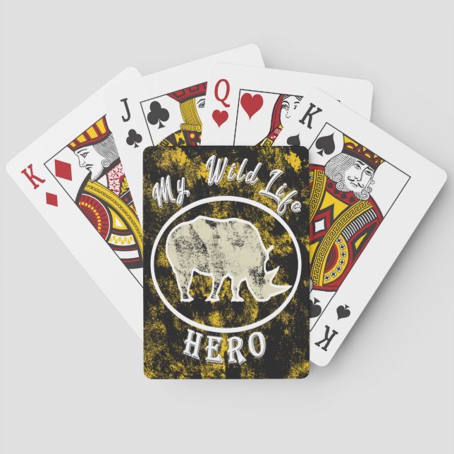 My wildlife hero  playing cards (Back)