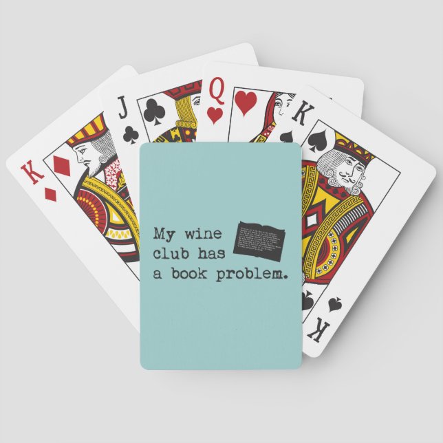 My Wine Club Has a Book Problem Playing Cards (Back)