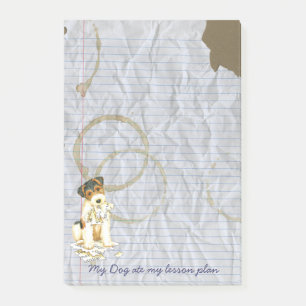 My Wire Fox Terrier Ate My Lesson Plan Post-it Notes