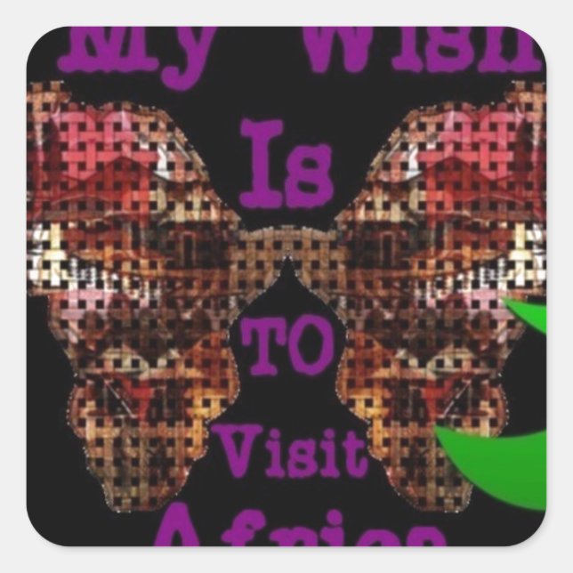 My Wish Square Sticker (Front)