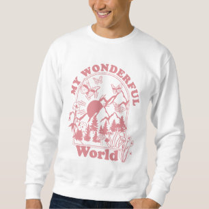 My Wonderful World Retro Flowers Sweatshirt