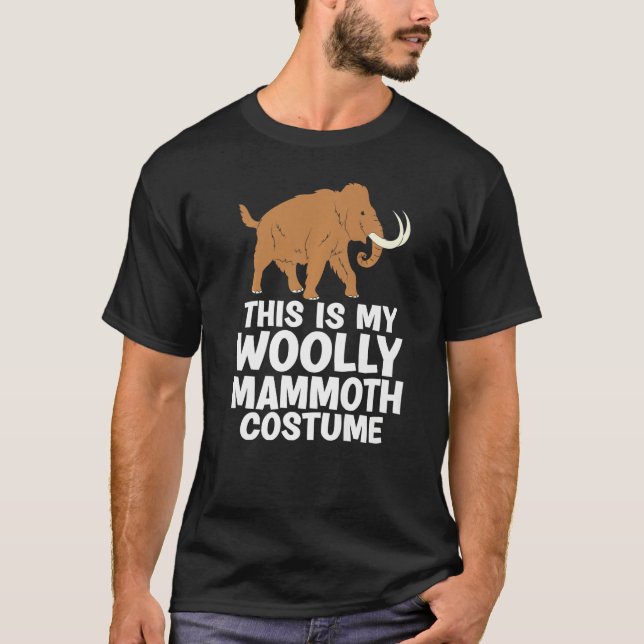My Woolly Mammoth Costume Extinct Animal Prehistor T-Shirt (Front)