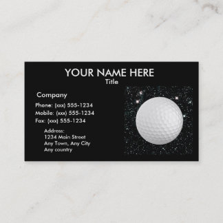 MY WORLD: GOLF (design 2 for golf pro/instructor) Business Card