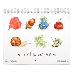 My World in Watercolors 2021 Calendar