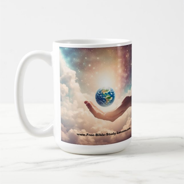 My World Is In Jesus' Hands Mug (Left)
