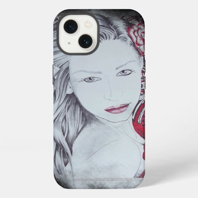 My World with Mist Frame (customisable) iPhone Case (Back)