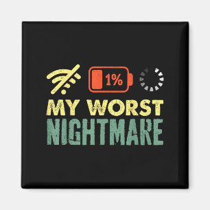 My Worst Low Battery Funny Gamers Humor Men Magnet
