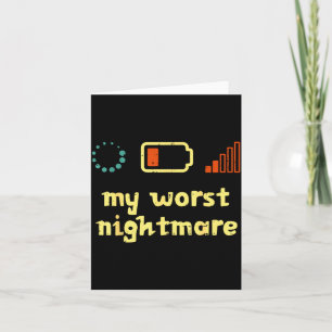My Worst Low Wifi Signal Funny Gamer Men Boys Kids Card
