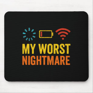 My Worst Scary Night - Gamer Nerd Humor Mouse Mat