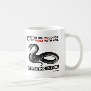 "My Writing Is Fine" Snake Mug
