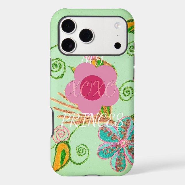 My XOXO Little Princess Floral Art Print Design (Back)