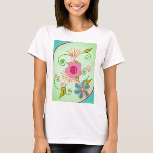 My XOXO Little Princess Floral Art Print Design T-Shirt