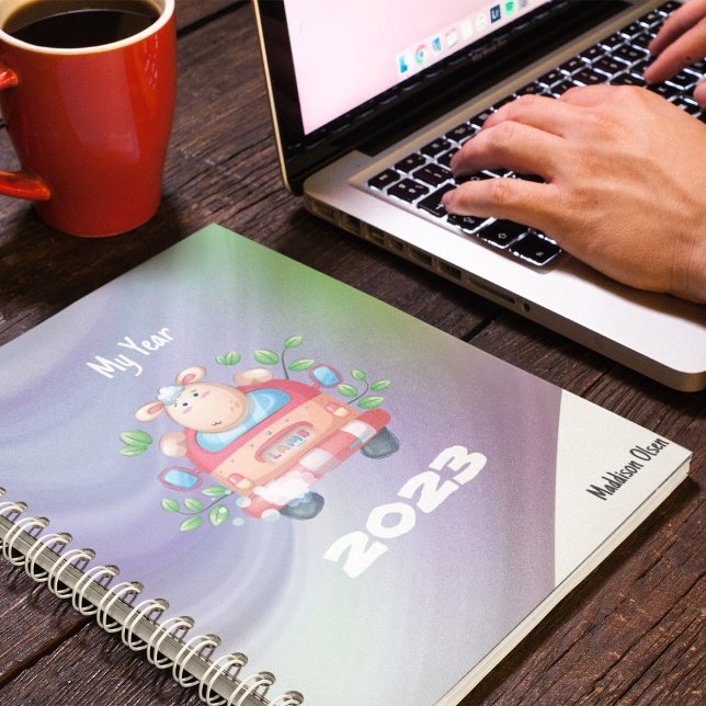 My Year Cute Sheep on Marble with name Planner (Creator Uploaded)