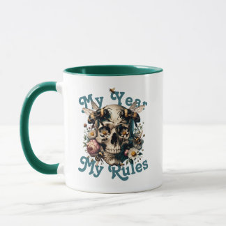 My Year My Rules Woman Power Xmas Custom Year Mug