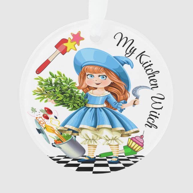 My Year Round Kitchen Witch - See Back  Ornament (Front)