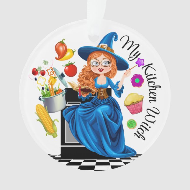 My Year Round Kitchen Witch - See Back  Ornament (Front)
