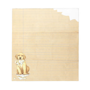 My Yellow Lab Ate my Homework Notepad