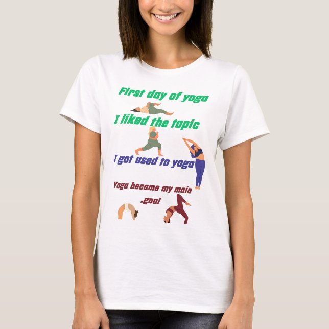 My Yoga Story: From Curiosity to Lifestyle T-Shirt (Front)
