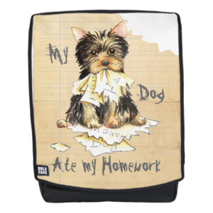 My Yorkie Ate my Homework Backpack