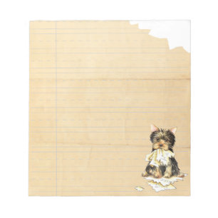 My Yorkie Ate my Homework Notepad