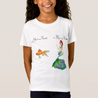 My Your Aunt Goldfish Mermaid Funny Cute Girl's