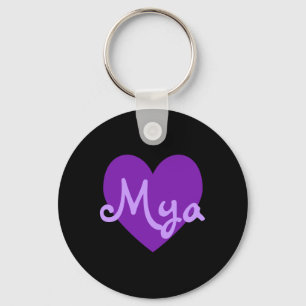 Mya in Purple Key Ring