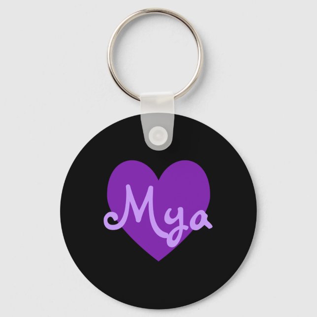 Mya in Purple Key Ring (Front)