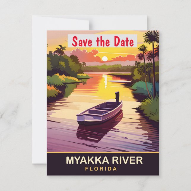 Myakka River Florida Nature Wedding Invitation (Front)