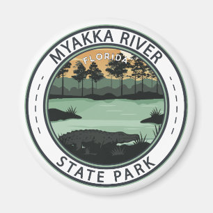 Myakka River State Park Florida Badge Magnet