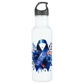 Myalgic Encephalomyelitis ME/CFS Awareness Ribbon 710 Ml Water Bottle
