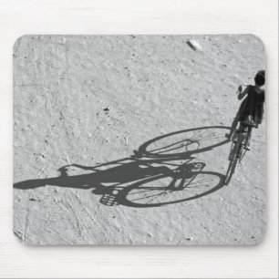 Myamar, Bagan, Young boy riding a huge bike and Mouse Mat